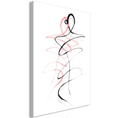 Πίνακας ζε καμβά - Tangled Passion (1 Part) Vertical