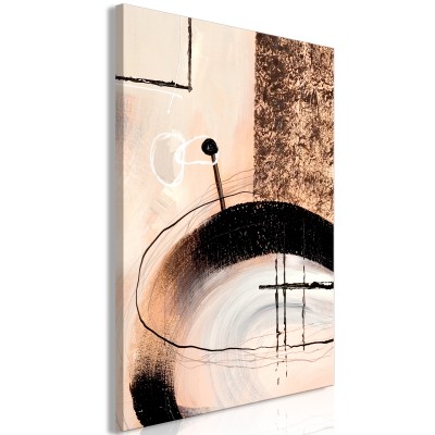 Πίνακας ζε καμβά - Art of Shapes (1-part) - Hand-Painted Abstract Artwork