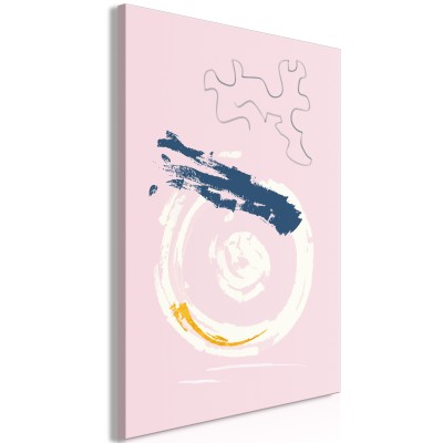Πίνακας ζε καμβά - Pink Accent (1 Part) Vertical