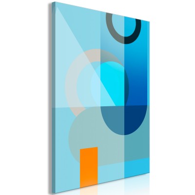 Πίνακας ζε καμβά - Blue Surface (1 Part) Vertical