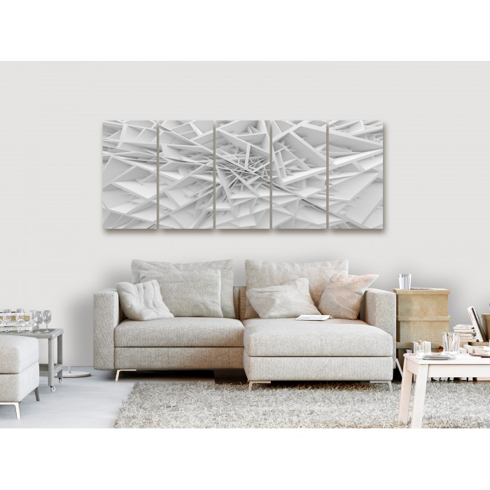Πίνακας ζε καμβά - Complicated Geometry (5 Parts) Narrow