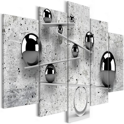 Πίνακας ζε καμβά - Balls and Concrete (5 Parts) Wide