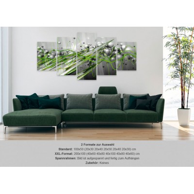 Πίνακας σε ακρυλικό γυαλί - Green Rhythm