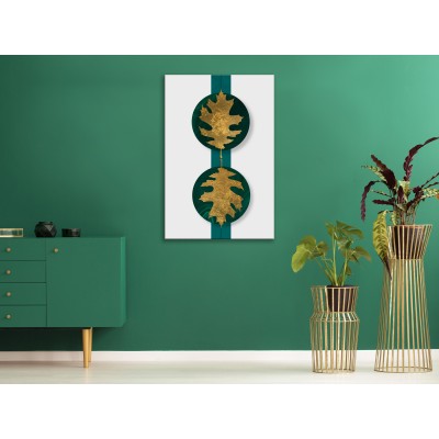 Πίνακας ζε καμβά - Green Wealth (1 Part) Vertical