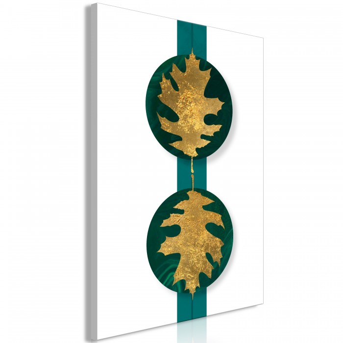 Πίνακας ζε καμβά - Green Wealth (1 Part) Vertical