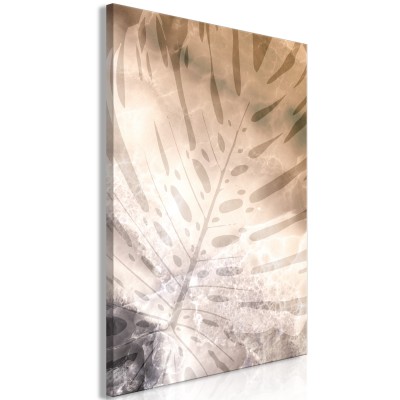 Πίνακας ζε καμβά - Amber Monstera (1 Part) Vertical