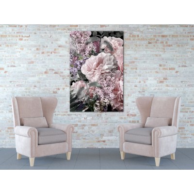 Πίνακας ζε καμβά - Among Flowers (1-part) - Blooming Plants in Nature's Colors