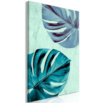 Πίνακας ζε καμβά - Tropical Turquoise (1 Part) Vertical