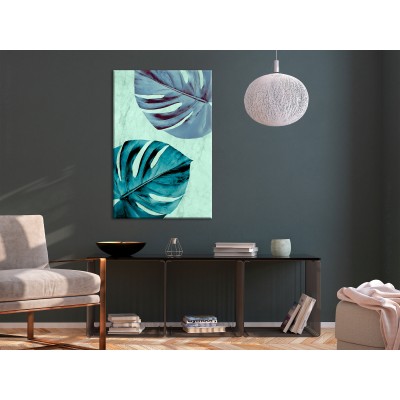 Πίνακας ζε καμβά - Tropical Turquoise (1 Part) Vertical