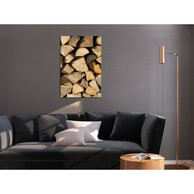 Πίνακας ζε καμβά - Beauty of Wood (1 Part) Vertical