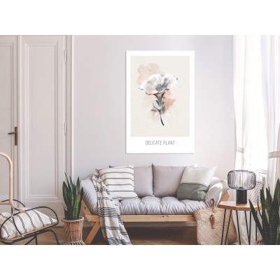 Πίνακας ζε καμβά - Delicate Plant (1 Part) Vertical