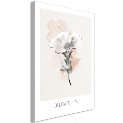 Πίνακας ζε καμβά - Delicate Plant (1 Part) Vertical