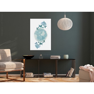 Πίνακας ζε καμβά - Floral Planet (1 Part) Vertical