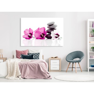 Πίνακας ζε καμβά - Calm Mallow (1 Part) Wide Pink