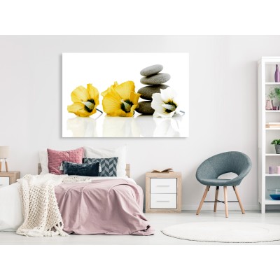 Πίνακας ζε καμβά - Calm Mallow (1 Part) Wide Yellow
