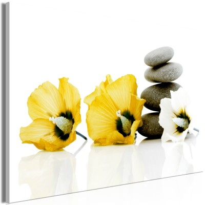 Πίνακας ζε καμβά - Calm Mallow (1 Part) Wide Yellow