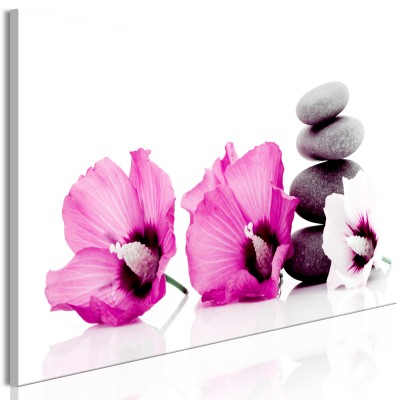 Πίνακας ζε καμβά - Calm Mallow (1 Part) Narrow Pink