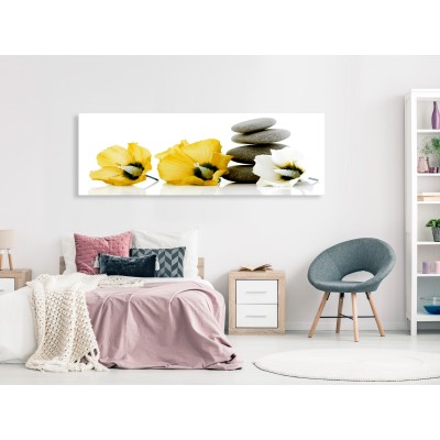 Πίνακας ζε καμβά - Calm Mallow (1 Part) Narrow Yellow