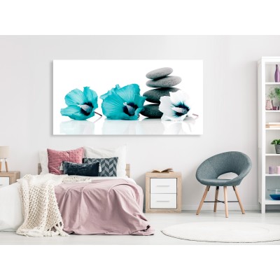 Πίνακας ζε καμβά - Calm Mallow (1 Part) Turquoise