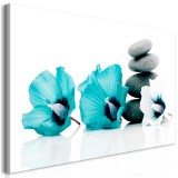 Πίνακας ζε καμβά - Calm Mallow (1 Part) Turquoise