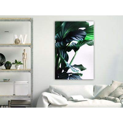 Πίνακας ζε καμβά - Springy Leaves (1 Part) Vertical