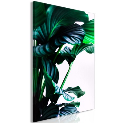 Πίνακας ζε καμβά - Springy Leaves (1 Part) Vertical