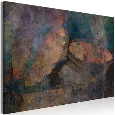 Πίνακας ζε καμβά - Copper Leaves (1 Part) Wide