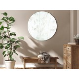 Στρογγυλός πίνακας - Bamboo forest - Delicate bamboo jungle in pastel colors of celadon and green on a light background/Jungle in Asia