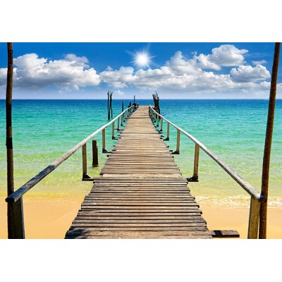 Φωτοταπετσαρία - Beach, sun, bridge