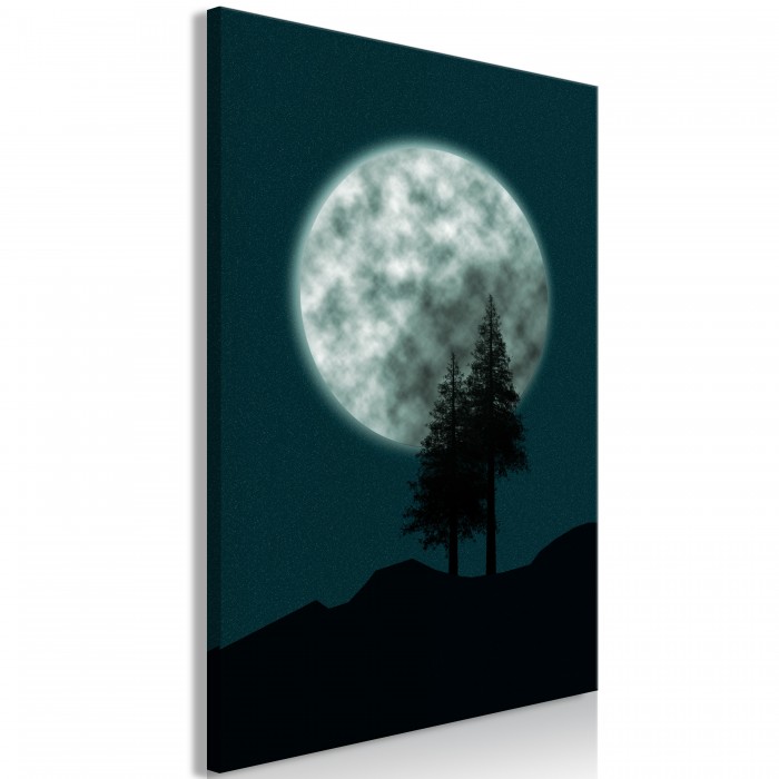 Πίνακας ζε καμβά - Beautiful Full Moon (1 Part) Vertical