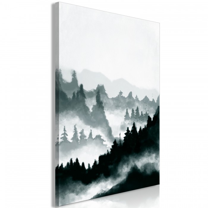 Πίνακας ζε καμβά - Hazy Landscape (1 Part) Vertical