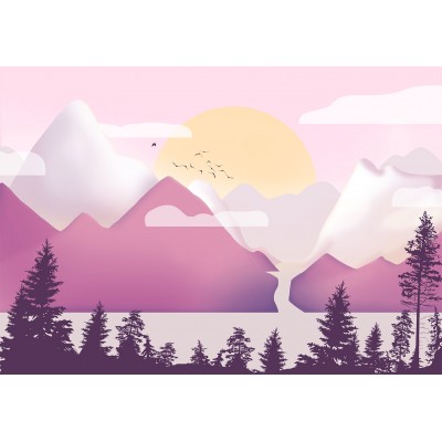 Φωτοταπετσαρία - Landscape at Sunset - Third Variant