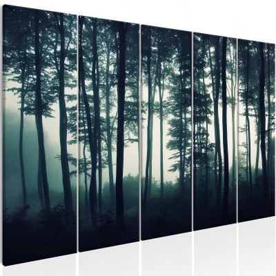 Πίνακας ζε καμβά - Dark Forest (5 Parts) Narrow