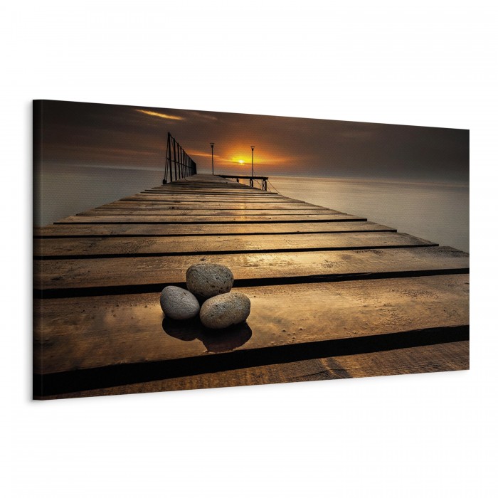 Πίνακας ζε καμβά - Stones on the Pier