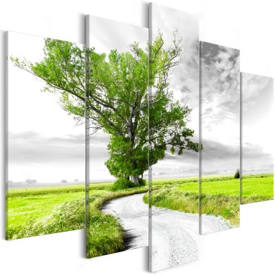 Πίνακας ζε καμβά - Lone Tree (5 Parts) Green