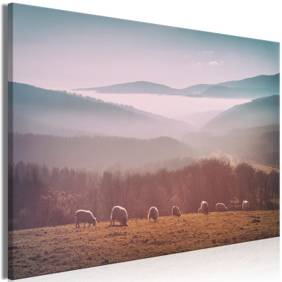 Πίνακας ζε καμβά - Sheep in Mountain Landscape (1-part) - Animals in Nature