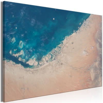 Πίνακας ζε καμβά - Dubai from the Satellite (1 Part) Wide