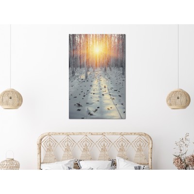 Πίνακας ζε καμβά - Winter Afternoon (1 Part) Vertical