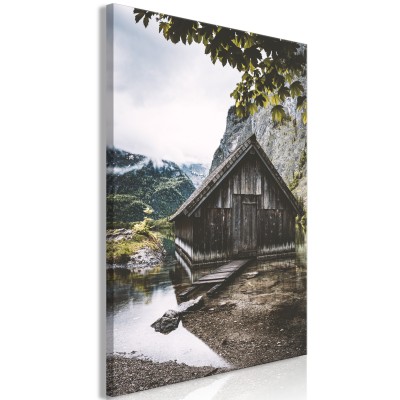 Πίνακας ζε καμβά - House in the Mountains (1 Part) Vertical