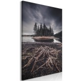 Πίνακας ζε καμβά - Wooded Island (1 Part) Vertical