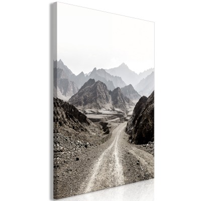Πίνακας ζε καμβά - Trail Through the Mountains (1 Part) Vertical