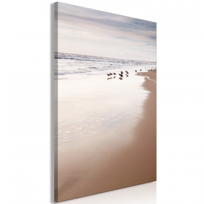 Πίνακας ζε καμβά - Autumn Beach (1 Part) Vertical