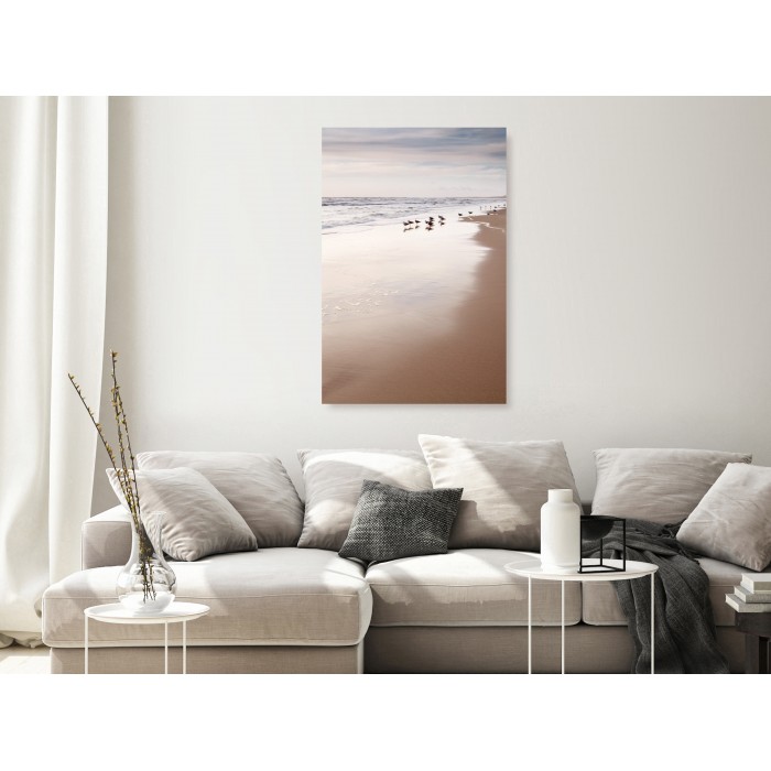 Πίνακας ζε καμβά - Autumn Beach (1 Part) Vertical