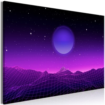 Πίνακας ζε καμβά - Futuristic landscape 2 (1 Part) Wide