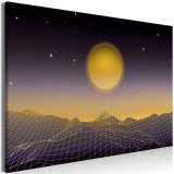 Πίνακας ζε καμβά - Futuristic landscape 3 (1 Part) Wide