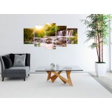 Πίνακας ζε καμβά - Forest Waterfall