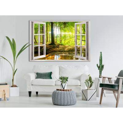 Πίνακας ζε καμβά - Window: View on Forest