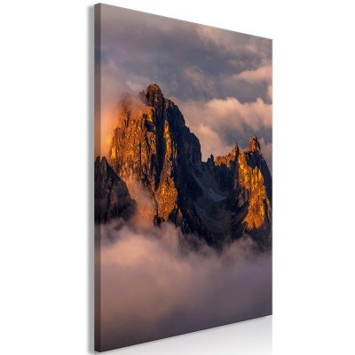 Πίνακας ζε καμβά - Mountains in the Clouds (1 Part) Vertical