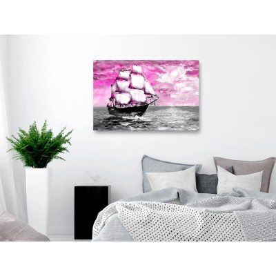 Πίνακας ζε καμβά - Spring Cruise (1 Part) Wide Pink