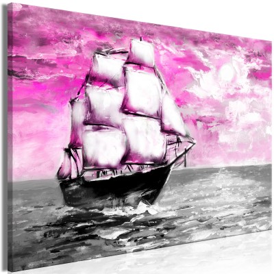Πίνακας ζε καμβά - Spring Cruise (1 Part) Wide Pink